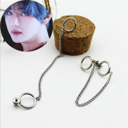 Khuyên tai nam Tae-hyung Kpop sợi dây V