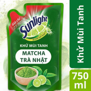 Nước rửa chén Sunlight hương Chanh/Thiên Nhiên/ Matcha Nhật Bản túi 750g 3 màu ngẫu nhiên