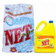 Bộ 1 gói Bột Giặt Net Extra 6kg +1 Nước rửa chén 1.5Kg đậm đặc