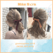 Thuốc nhuộm tóc màu Nâu sữa không tẩy tặng kèm oxy trợ nhuộm găng tay