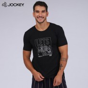 Áo Phông Nam Jockey Cotton Ngắn Tay Màu Đen Xanh Đen Mềm Mại Cao Cấp - JAMT0206B