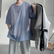 Áo thun tay lỡ unisex phông form rộng- áo côc tay có cúc bấm siêu thời trang -cam kết đổi trả nếu hàng không chất lượng