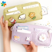 Hộp đựng bút kiểu hoạt hình dễ thương sức chứa lớn cho văn phòng phẩm/ đồ dùng học sinh đa năng JP6