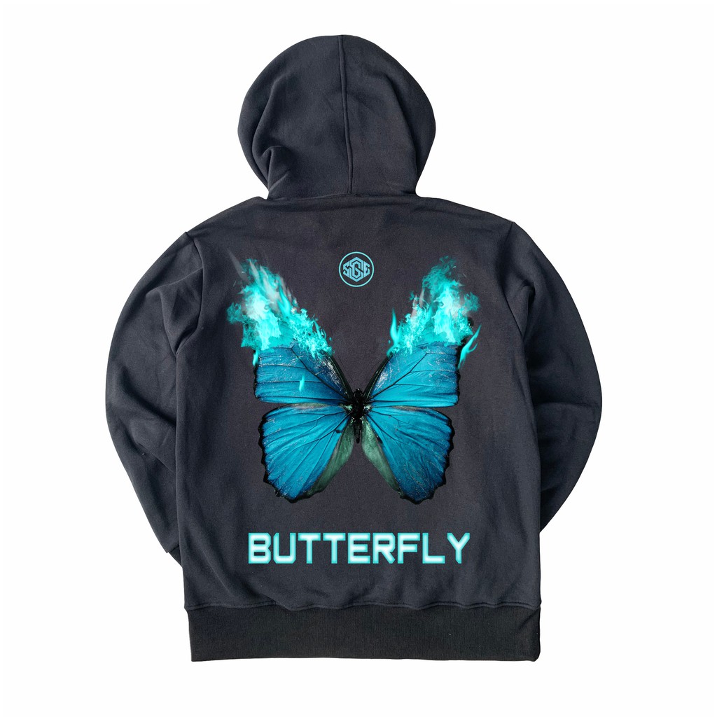Áo Hoodie Bươm Bướm SGES Unisex Nam Nữ