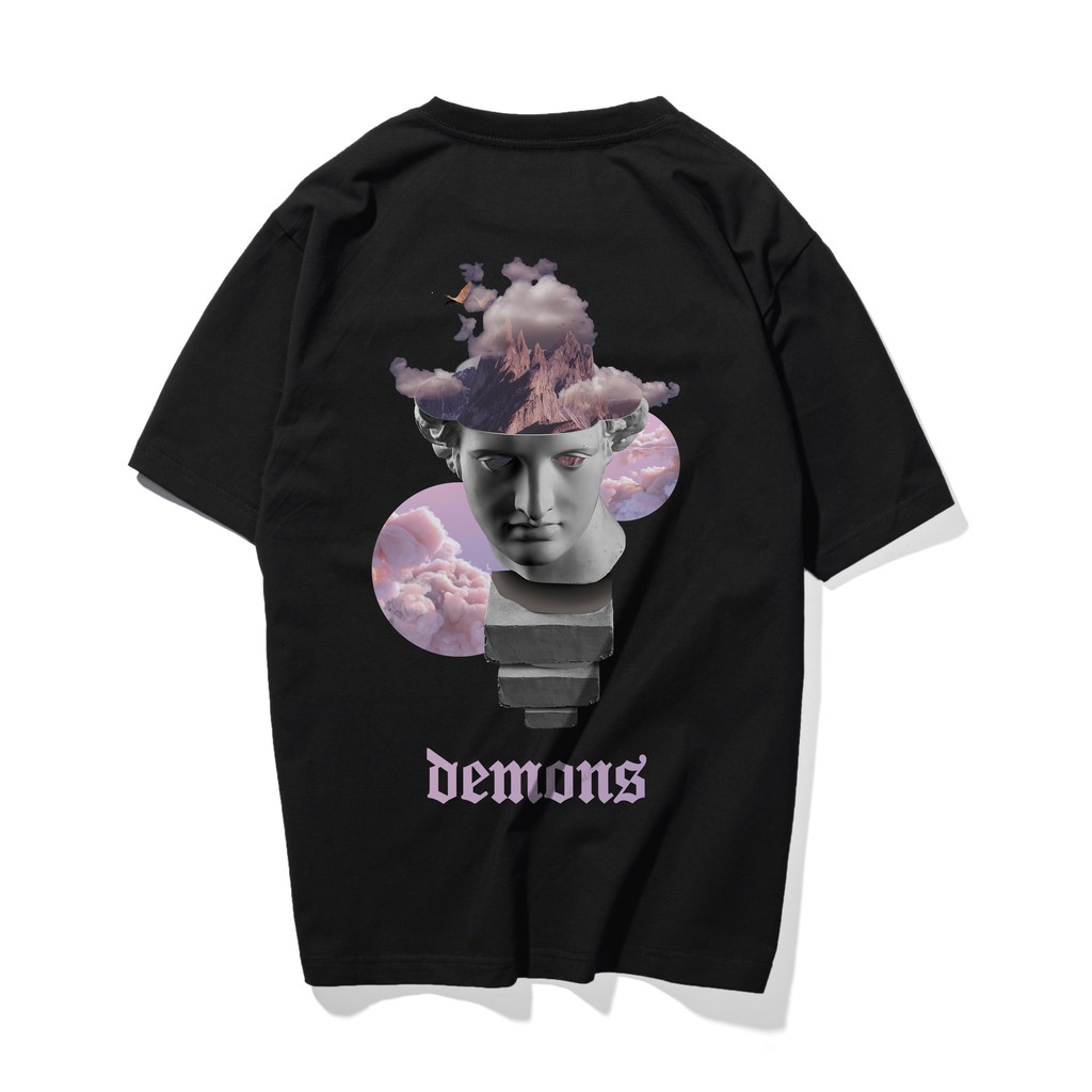 Áo thun tay lỡ demon Saigonese Streetwear unisex form rộng nam nữ cá tính cực chất