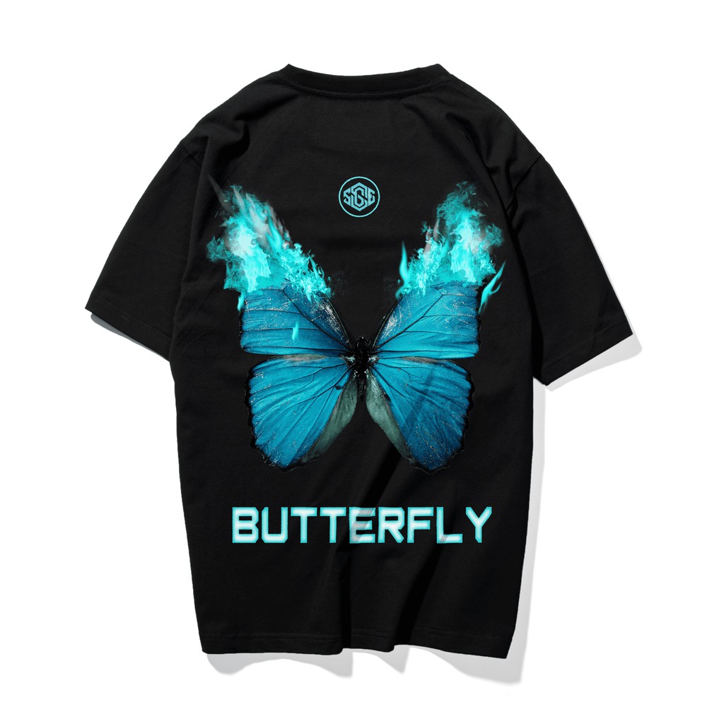 Áo thun bướm tay lỡ form rộng streetwear SGES unisex nam nữ