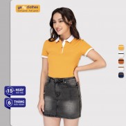 Áo thun polo nữ YODY cafe cổ bẻ thoáng mát kháng khuẩn chuẩn form APN3700