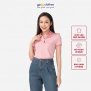 Áo thun polo nữ YODY mắt chim ngắn tay cotton có cổ cao cấp thoáng mát APN3340