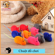 (Xả Kho 3 Ngày) Chuột giả phát tiếng kêu sinh động dùng làm đồ chơi dành cho mèo cưng