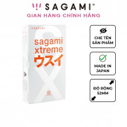 Bao cao su Sagami Superthin - bcs mỏng - kiểu truyền thống - hộp 10 chiếc