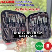 Bộ cọ trang điểm Celin 30 cây lông thú chính hãng kèm bao da kèm quà tặng Celin
