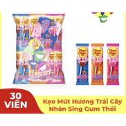 1 cây kẹo mút Chupa Chups có gum thổi bên trong siêu ngon