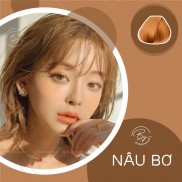 Thuốc nhuộm tóc NÂU BƠ không cần dùng thuốc tẩy tóc buddyhairs tặng kèm găng tay mũ trùm tiện lợi