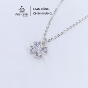Dây Chuyền Cỏ 4 Lá May Mắn Đá Trắng - Minh Canh Jewelry