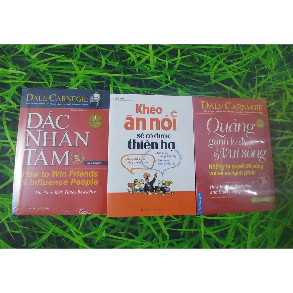 Sách - Combo 3 cuốn Đắc nhân tâm, quẳng gánh lo, Khéo ăn nói