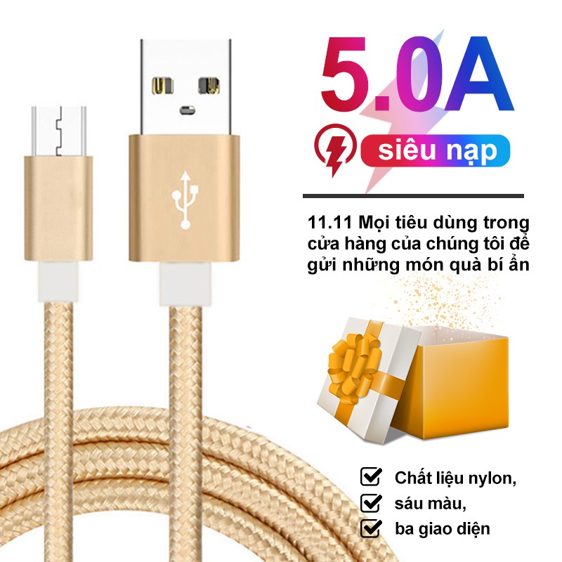 Cáp sạc truyền dữ liệu Remax tốc độ cao cổng Micro USB cho dòng Android iOS