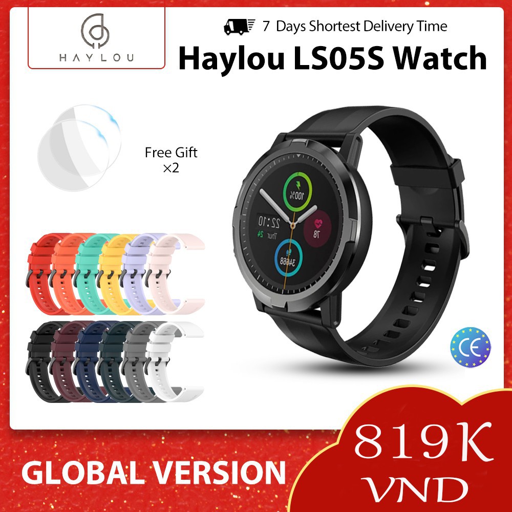 Đồng Hồ Thông Minh Thể Thao Xiaomi Haylou RT LS05S Chống Nước IP68 2021 Cảm Ứng Toàn Màn Hình Đo Huyết Áp Cho Nam Và Nữ