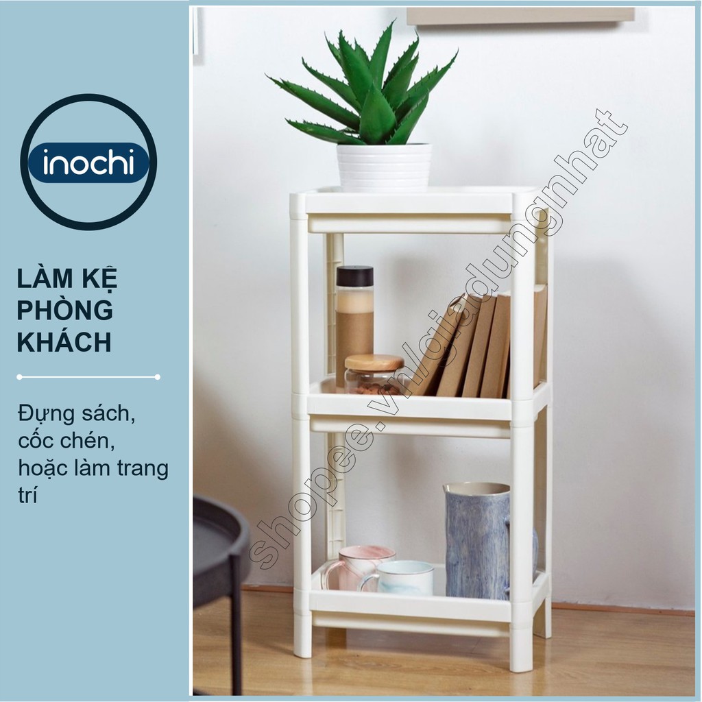 Kệ Đa Năng 3 Tầng Inochi Nhựa Dùng Để Đựng Gia Vị Nhà Bếp Đựng Đồ Thực Phẩm Hoặc Làm Giá Để Đồ Nhà Tắm Phòng Ngủ (tiêu c