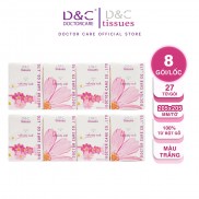 Giấy bỏ túi Slisoft nhỏ gọn đa năng không chất tẩy trắng tạo mùi thân thiện môi trường an toàn cho da Bịch 8 gói