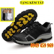 Giày Bảo Hộ Lao Động Nam Thể Thao - Chống Đinh Chống Cắt - Siêu Bền Siêu Nhẹ - Tặng Kèm Tất (Có Video Thực Tế)