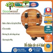 Đế để chậu cây có 4 bánh xe, kệ giá đỡ chậu hoa cây cảnh R 30cm, chịu lực tối đa 80kg