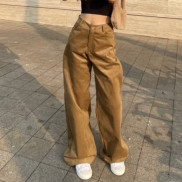 SP001008 Quần Corduroy Button Pants (Dark Camel)