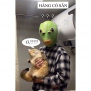 (CÓ SẴN - KHÔNG MÙI NHỰA ) Mặt nạ hình đầu cá màu xanh - hóa trang đầu cá xanh - ma sơ - mặt nạ hóa trang HALLOWEEN
