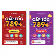 Sách - Combo 2 cuốn Cấp tốc 789+ Tổng ôn thi THPT Quốc Gia (Toán + Anh)