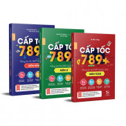 Sách - Combo 3 cuốn Cấp tốc 789+ Tổng ôn thi THPT Quốc Gia (Toán + Lí + Hóa)