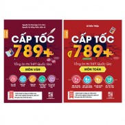 Sách - Combo 2 cuốn Cấp tốc 789+ môn Toán, Văn tổng ôn thi THPT QG 2022