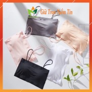 áo bra quây 2 dây su trơn DOLOTDAY áo hai dây croptop có đệm ngực