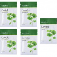 Combo 5 Mặt Nạ Beauskin tinh chất rau má Cica Centella Sheet Mask Trắng Da, Ngừa Mụn Hàn 30ml/ Cái - Hàng Chính Hãng