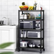 Giá Kệ Để Đồ Đa Năng VANDO Inox 304 Sơn Đen Tĩnh Điện, 3 4 5 tầng