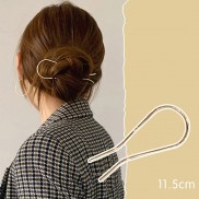 Trâm cài giữ búi tóc hình chữ U thiết kế đơn giản cá tính cho nữ