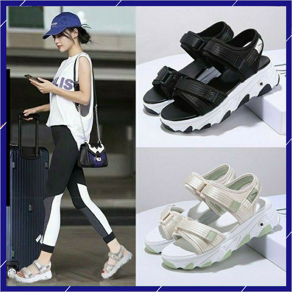 Sandal 2 Quai Dán Đế Màu