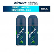 Combo 2 lăn khử mùi X-Men Hương Wood 50ml