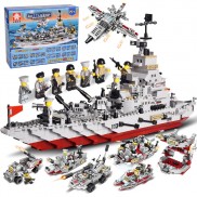 Bộ đồ chơi xếp hình Lego tàu tuần tra KAVY với 1005 chi tiết nhiều tạo hình nhân vật khác nhau nhựa ABS an toàn