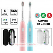  Bàn chải đánh răng điện tự động Sonic X1 và hộp đựng du lịch tiện lợi an toàn