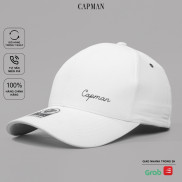 Mũ lưỡi trai chính hãng CAPMAN phom dáng thể thao, vải dù trơn thoáng mát CM146