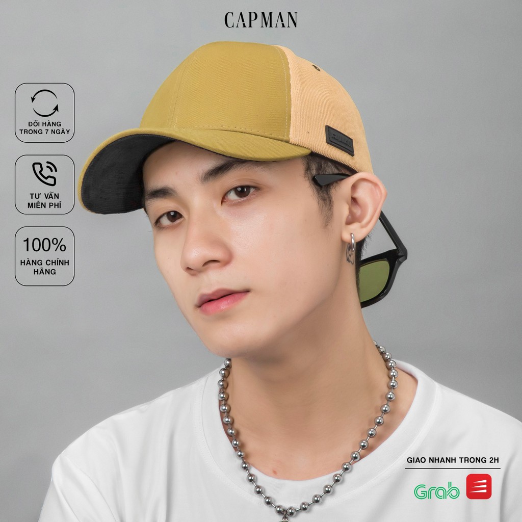 Mũ lưỡi trai CAPMAN chính hãng full box, nón kết nam thể thao CM98 nhung tăm