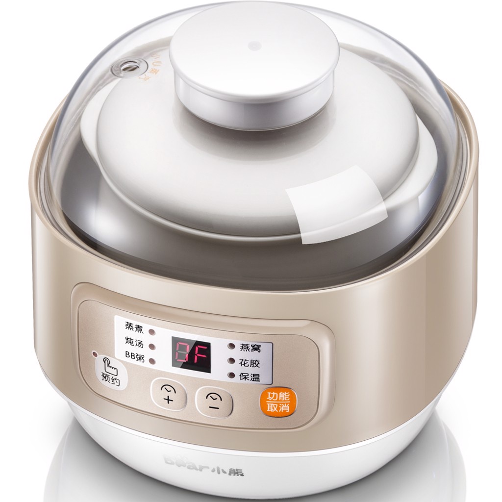 Nồi Nấu Cháo, Ninh, Hàm Cách Thủy Bear 4 trong 1 DDZ - A08D1, Bảo Hành 18 Tháng