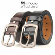Thắt lưng nam Manticano da bò nguyên miếng cam kết da thật 100%, dây nịt da nam Cao Cấp