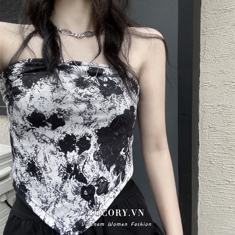 Áo croptop hở vai phong cách gợi cảm sành điệu cho nữ