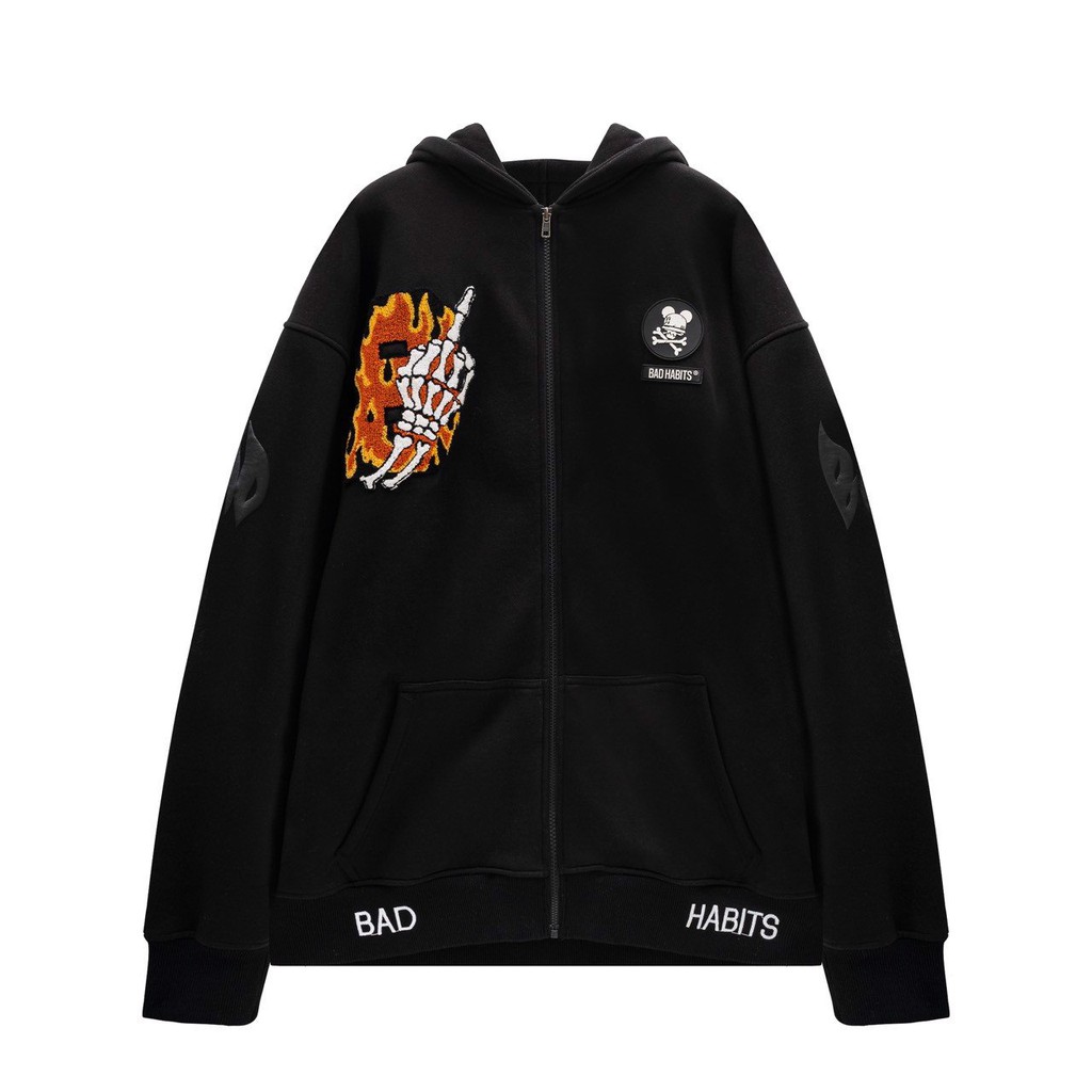 Áo Hoodie Bad Habits Burn Nỉ Cao Cấp- Local Brand Chính Hãng