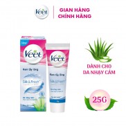 Kem tẩy lông cho da nhạy cảm Veet Silk Fresh 25g