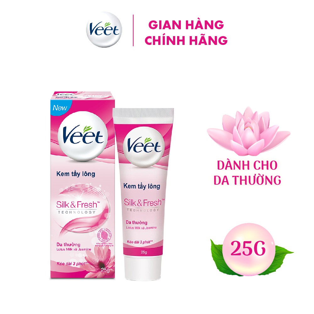 Kem Tẩy Lông Cho Da Thường Veet Silk Fresh 25G