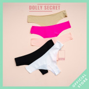 Quần lót lọt khe đúc su thun lạnh không viền siêu mỏng siêu mát sexy quyến rũ cao cấp cho nữ DOLLY SECRET QL018