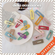 Kẹp tóc mái kiểu Hàn Quốc màu trơn dễ thương DÈLLA ACCESSORIES 114