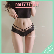 Quần lót ren sexy xuyên thấu đan dây viền ren cao cấp kiểu dáng gợi cảm quyến rũ cho nữ DOLLY SECRET QL037