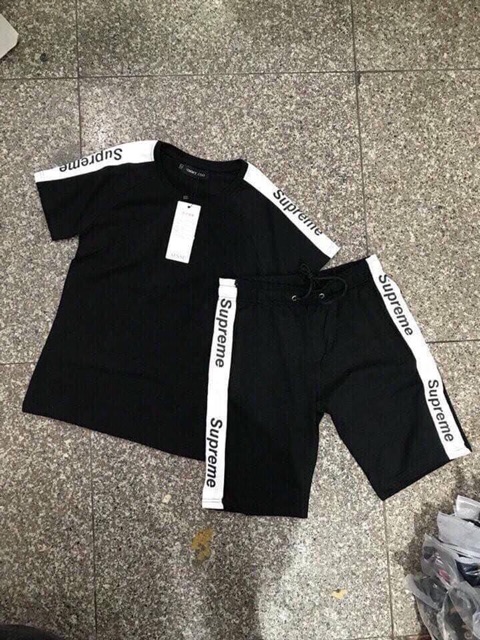 Bộ quần áo thể thao thời trang nam in chữ